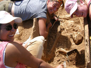 Group of students in Sanisera