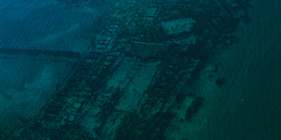 Roman Port Submerged. Portus Iulius