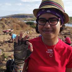 Discovering archaeological finds from the fieldwork in Sanisera