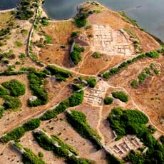 The Sanisera Roman city in Menorca, Balearic Island