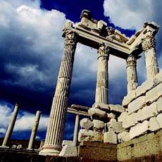 Temple dedicated to Trajan in Pergamum