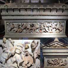 The Alexander Sarcophagus in Istanbul national Museum