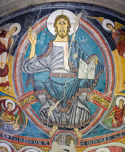 Christ in Majesty from the apse of Sant Climent de Taüll
