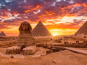 Giza Sphinx and Pyramids Egypt