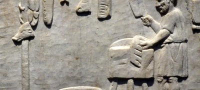 Roman butcher's shop relief Dresden zooarchaeology Sanisera
