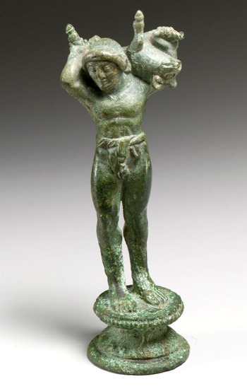 Bronze statuette of a youth carrying a pig, Etruscan, The Metropolitan Museum of Art, New York (CCO)