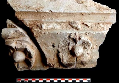 Medieval capital from the Jewish quarter of Belchite