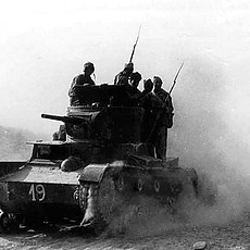 XI International Brigade in combat at Belchite, 1937