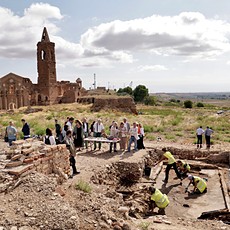 Excavation of the medieval synagogue of Belchite