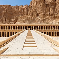 Mortuary Temple of Hatshepsut at Deir el-Bahari, on the west bank of the Nile at Luxor.